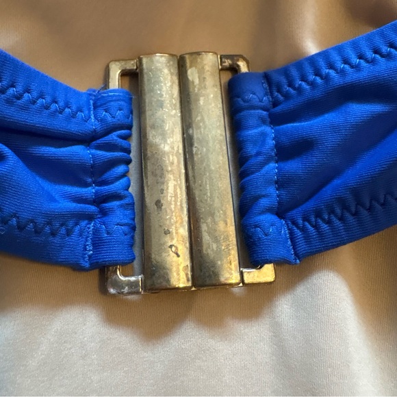 J Crew One Piece Monokini Cut Out Royal Blue Swim Suit Size 8 - Picture 13 of 15